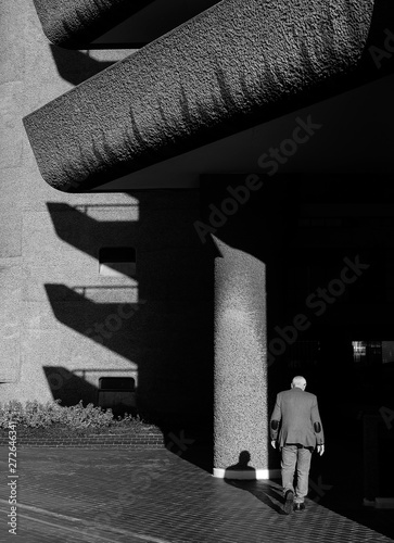 Old man in Barbican photo
