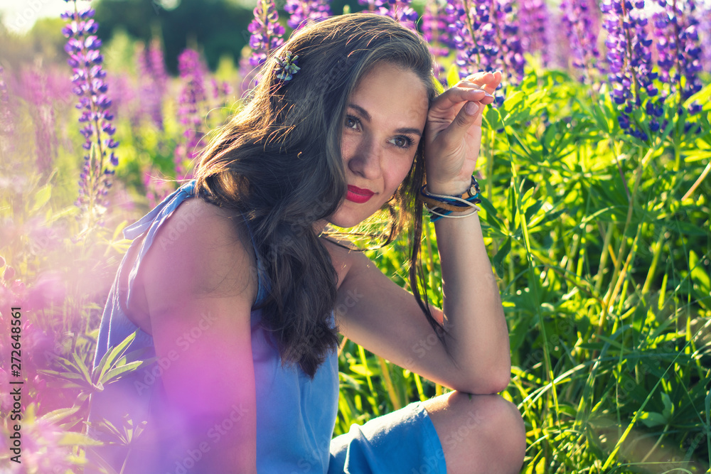 Beauty girl in the park Beauty girl in the park