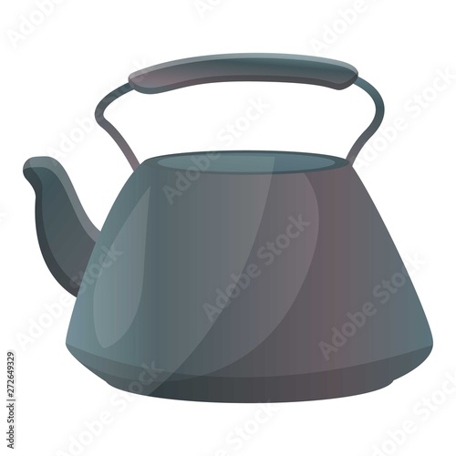 Matcha tea kettle icon. Cartoon of matcha tea kettle vector icon for web design isolated on white background
