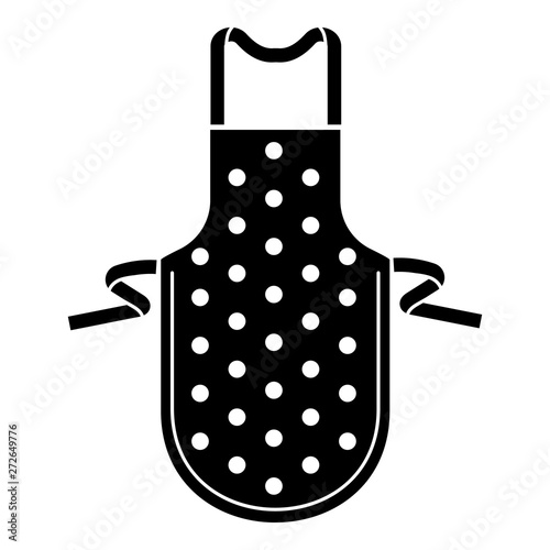Dotted apron icon. Simple illustration of dotted apron vector icon for web design isolated on white background