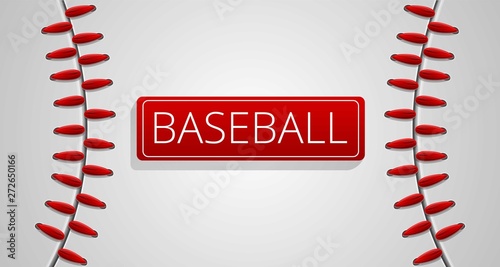 Baseball sport concept banner. Cartoon illustration of baseball sport vector concept banner for web design