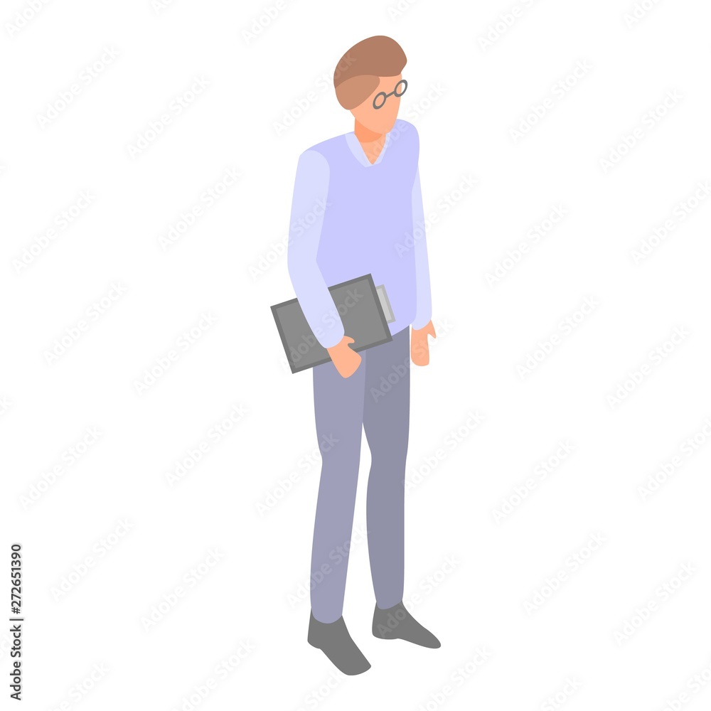 It manager icon. Isometric of it manager vector icon for web design isolated on white background It manager icon. Isometric of it manager vector icon for web design isolated on white background