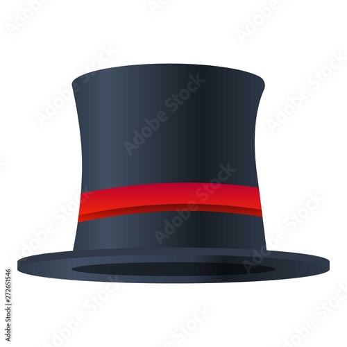 Magic top hat icon. Cartoon of magic top hat vector icon for web design isolated on white background