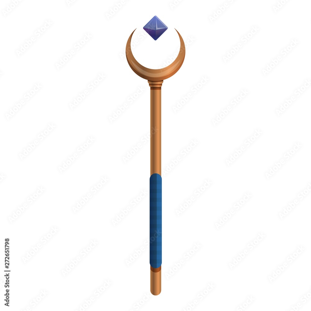 Magic stick icon. Cartoon of magic stick vector icon for web design isolated on white background Magic stick icon. Cartoon of magic stick vector icon for web design isolated on white background