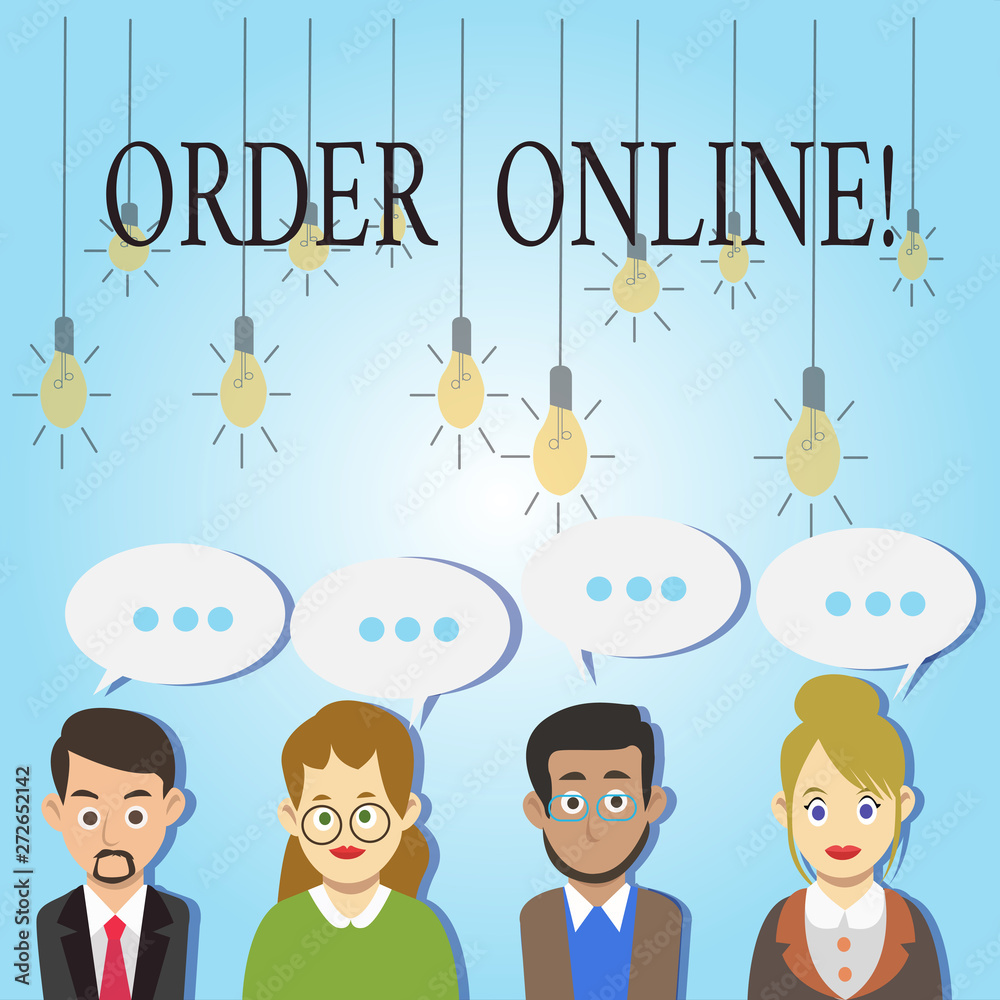 Word writing text Order Online. Business photo showcasing Purchase something on the internet Ecommerce Wireless shopping Word writing text Order Online. Business photo showcasing Purchase something on the internet Ecommerce Wireless shopping
