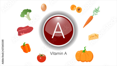 Vitamin B1 sources vector illustration