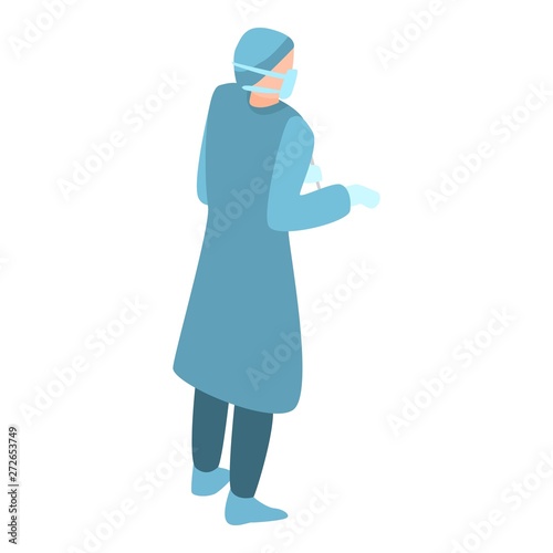 Woman surgical icon. Isometric of woman surgical vector icon for web design isolated on white background
