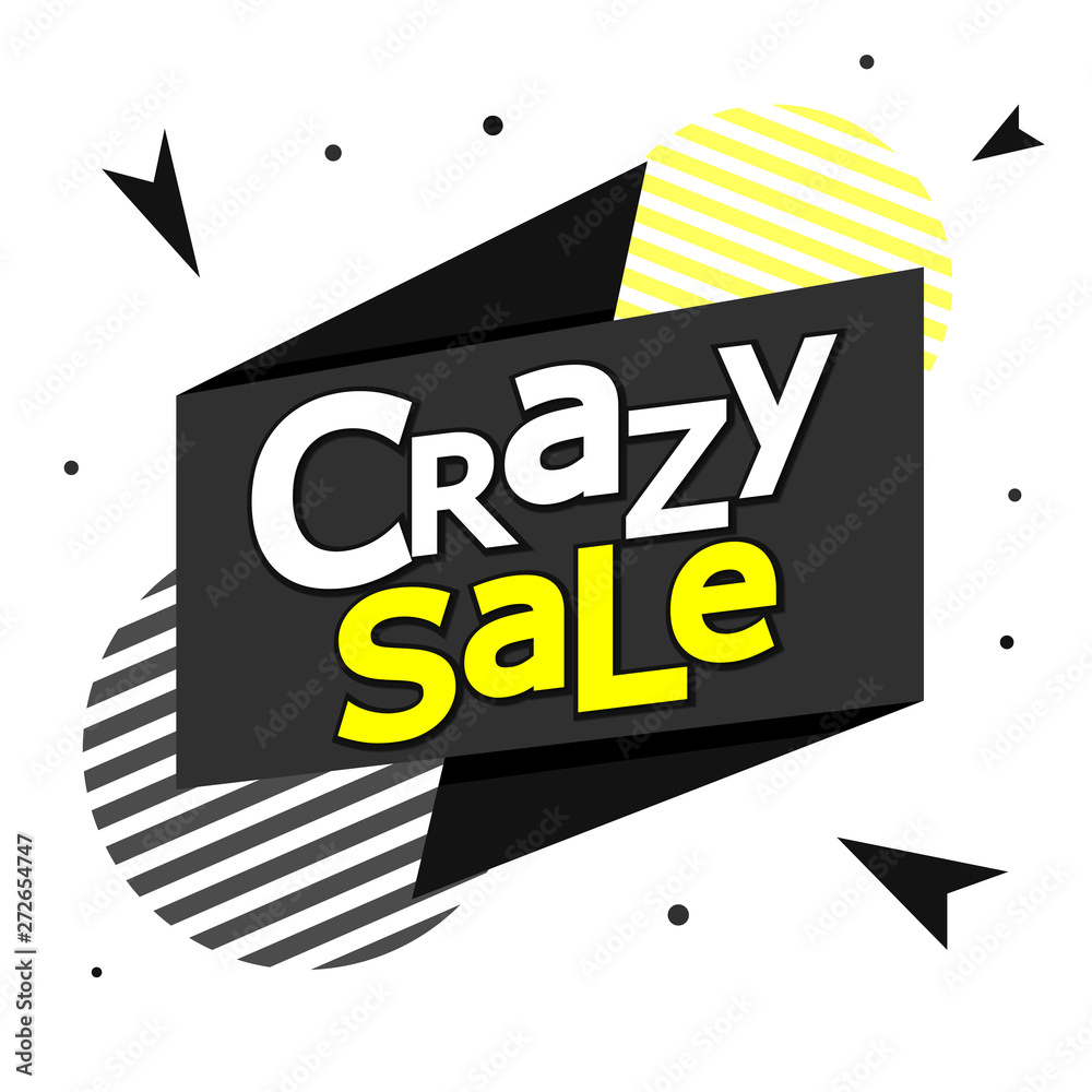 Premium Vector  Crazy deals promo banner design