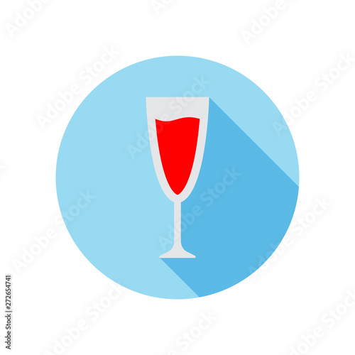 Wine glass icon. Alcohol beverage symbol. Vector illustration.