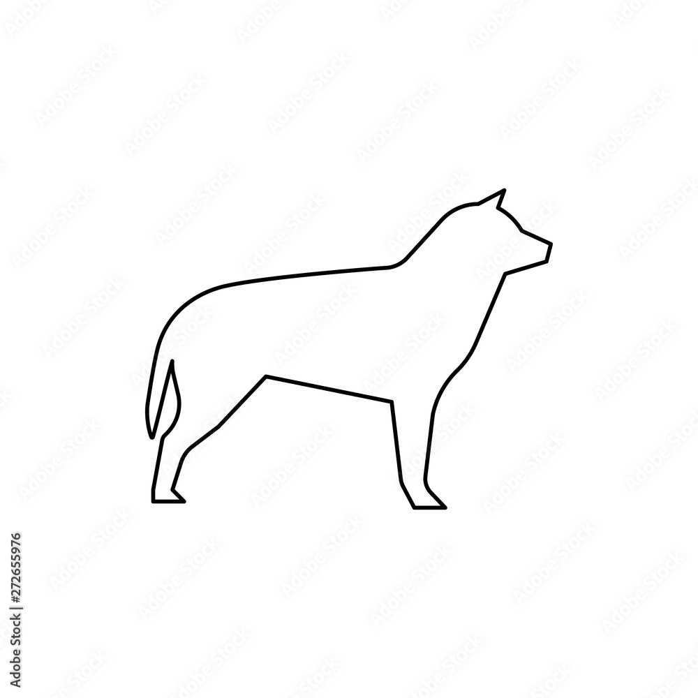 Pet dog icon, vector sign, pictogram isolated on white. Symbol, logo illustration. Thin line, outline, linear icon Pet dog icon, vector sign, pictogram isolated on white. Symbol, logo illustration. Thin line, outline, linear icon