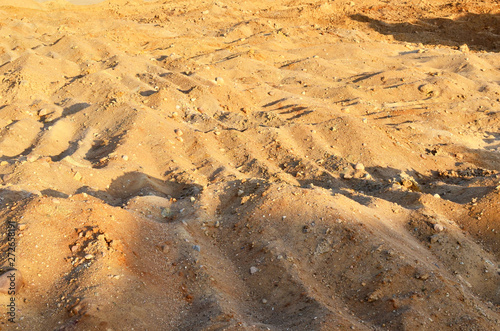 Background or texture of sand mining quarry