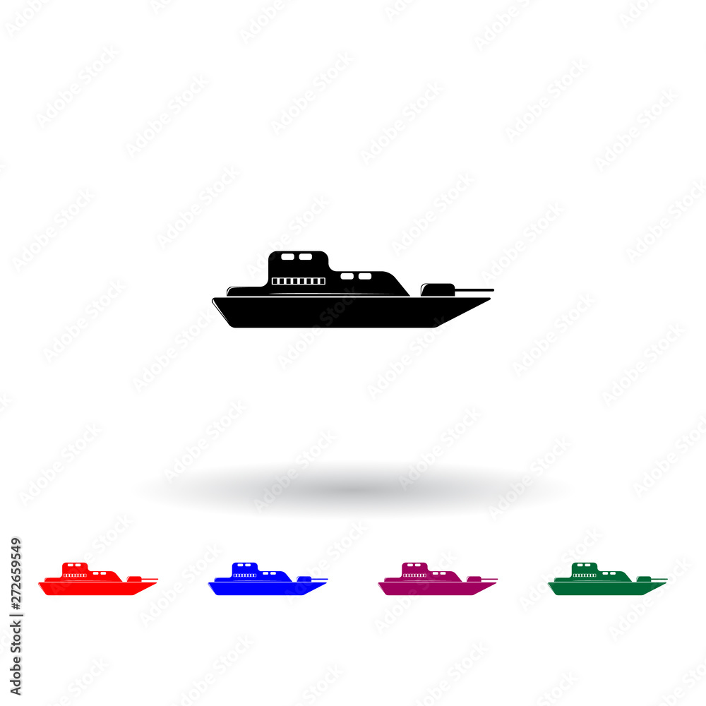 warship multi color icon. Elements of army & war set. Simple icon for websites, web design, mobile app, info graphics warship multi color icon. Elements of army & war set. Simple icon for websites, web design, mobile app, info graphics