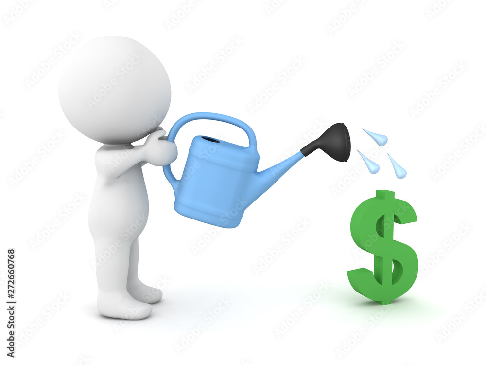 3D Concept of growing your business 3D Concept of growing your business
