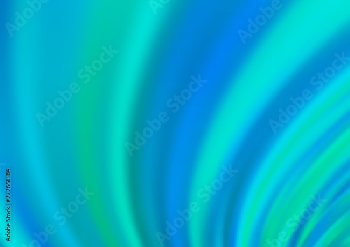 Light BLUE vector background with curved circles.