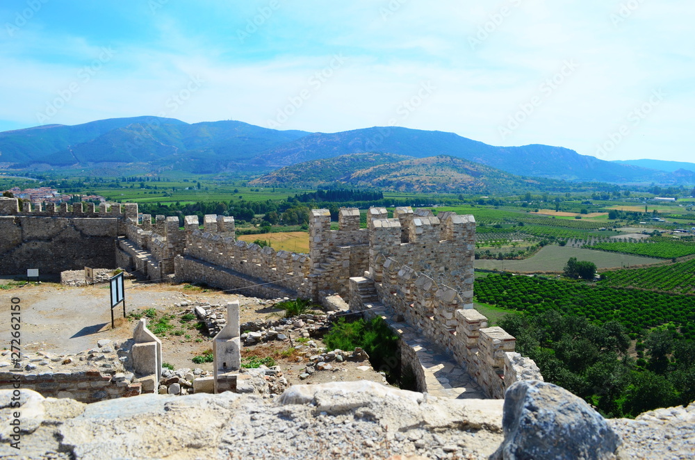 Ayasuluk Castle on Ayasuluk Hill in Selcuk, near Ephesus, Turkey