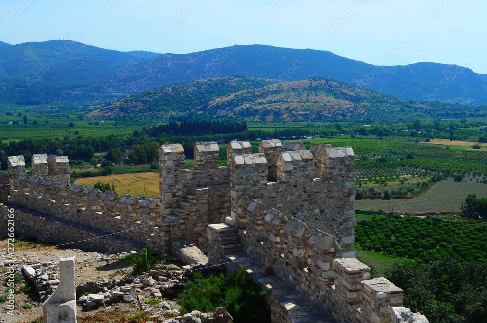 Obraz premium Ayasuluk Castle on Ayasuluk Hill in Selcuk, near Ephesus, Turkey