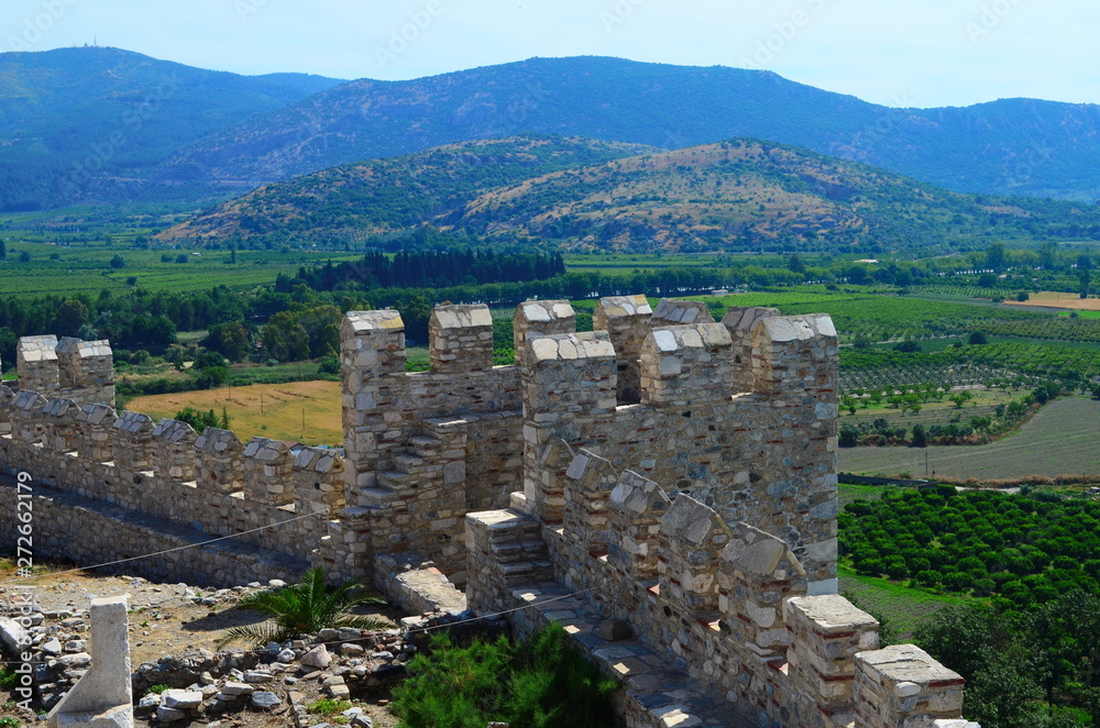 Obraz premium Ayasuluk Castle on Ayasuluk Hill in Selcuk, near Ephesus, Turkey