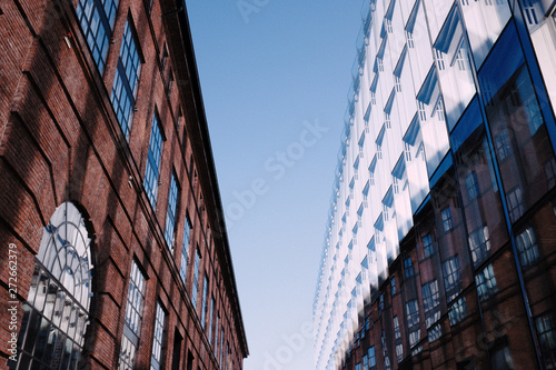 Canvas Print Color contrast in buildings, Oslo, Norway