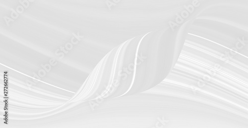 White background 3 d with elements of waves in a fantastic abstract design, the texture of the lines in a modern style for wallpaper. Light gray template for wedding ceremony or business presentation.