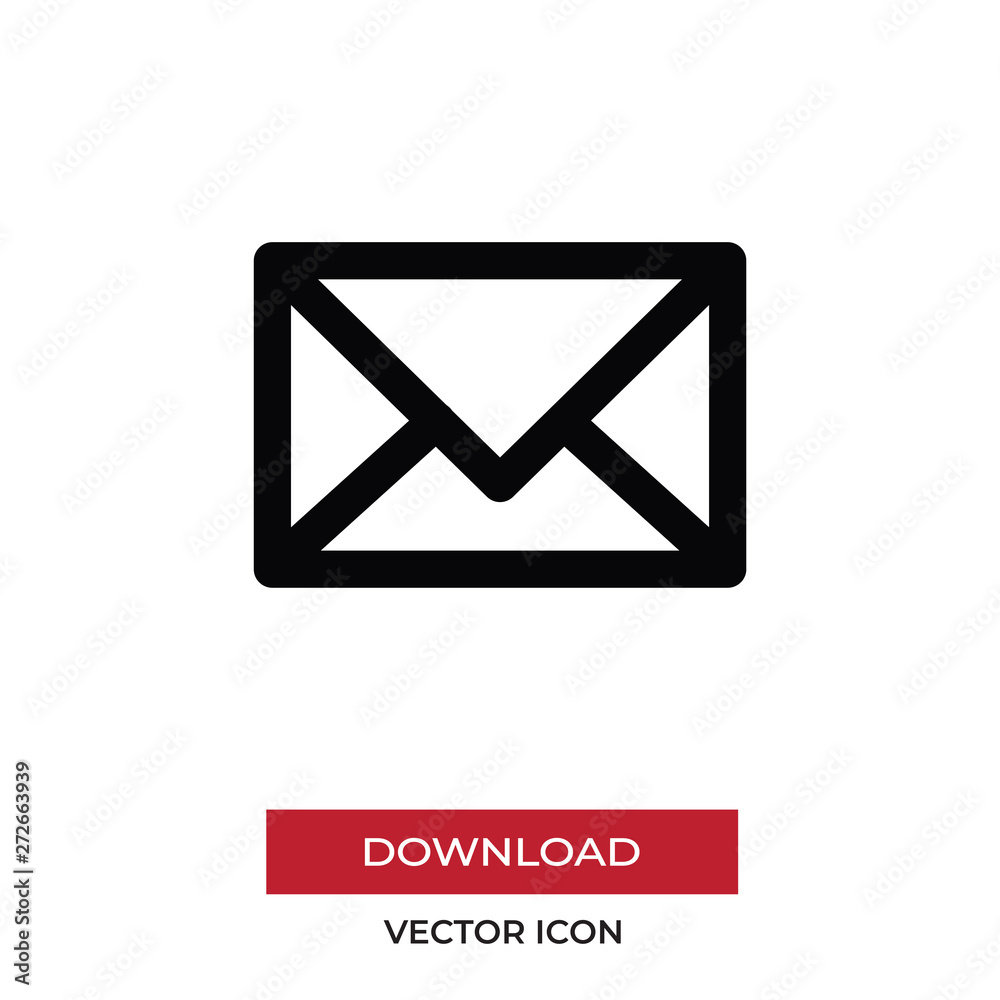 Mail vector icon in modern style for web site and mobile app Mail vector icon in modern style for web site and mobile app