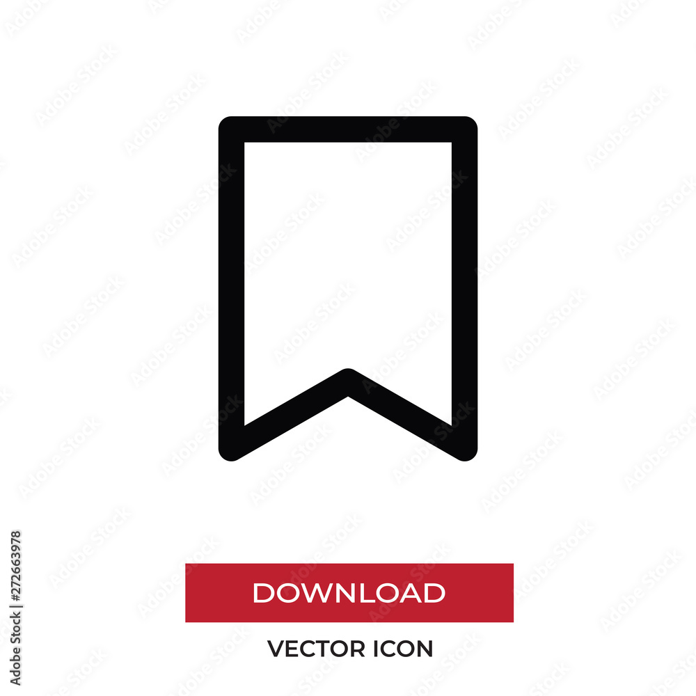 Bookmark vector icon in modern style for web site and mobile app Bookmark vector icon in modern style for web site and mobile app