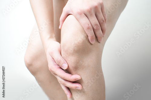 Images of Asian women with knee pain.