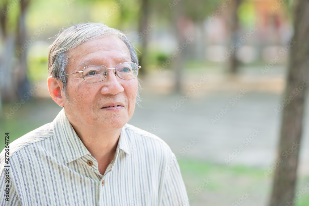 Older man is thinking Older man is thinking