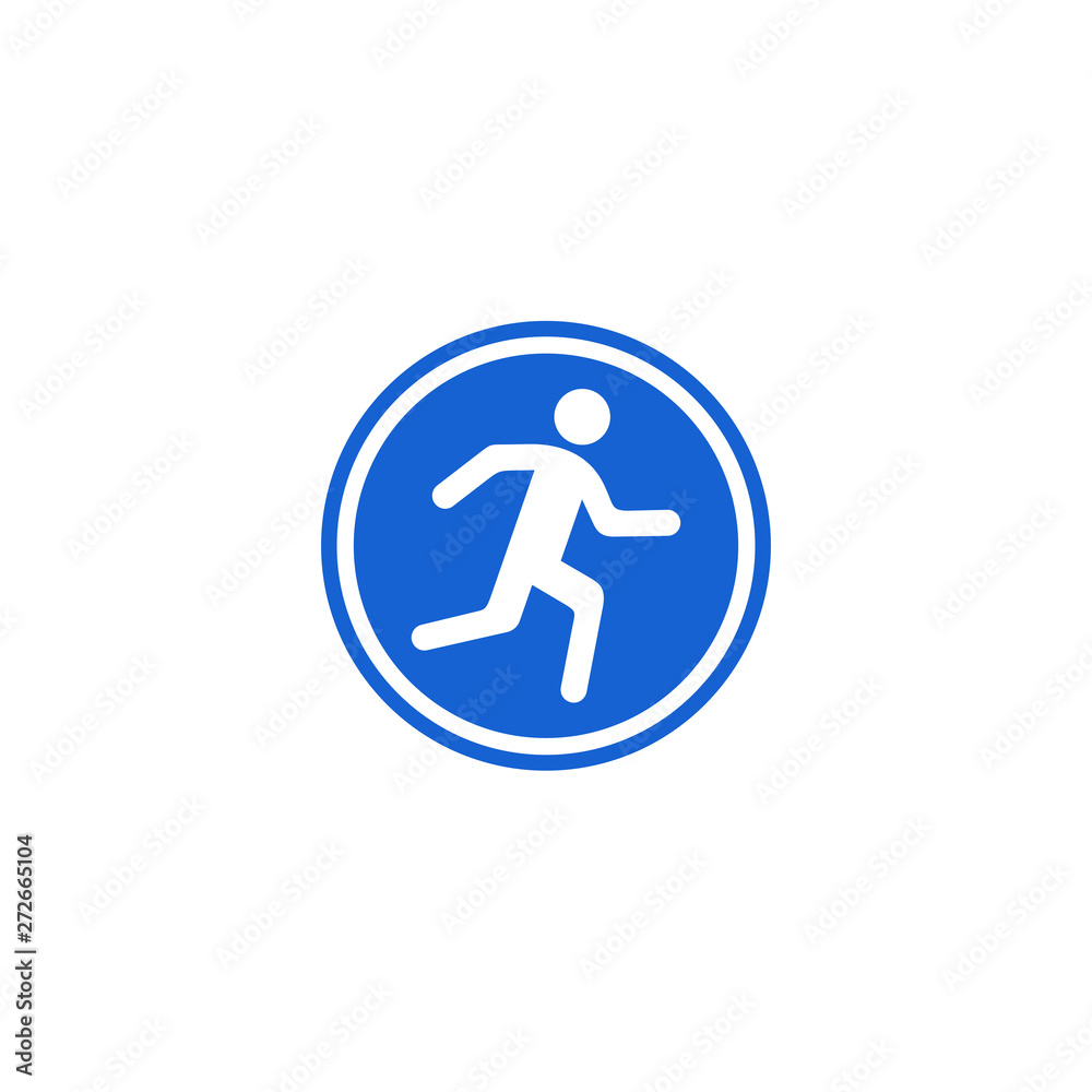 fast run icon vector on white background. running symbol logo design inspiration fast run icon vector on white background. running symbol logo design inspiration