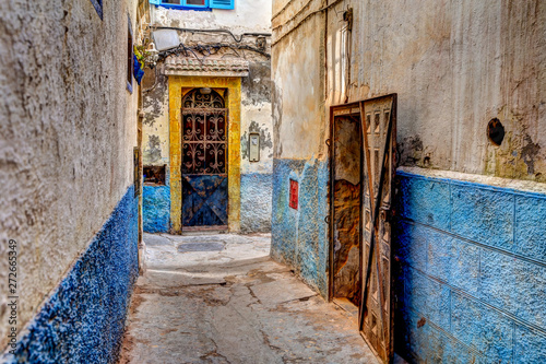 Colourful streets and alleys of Essaouira Morocco © Torval Mork