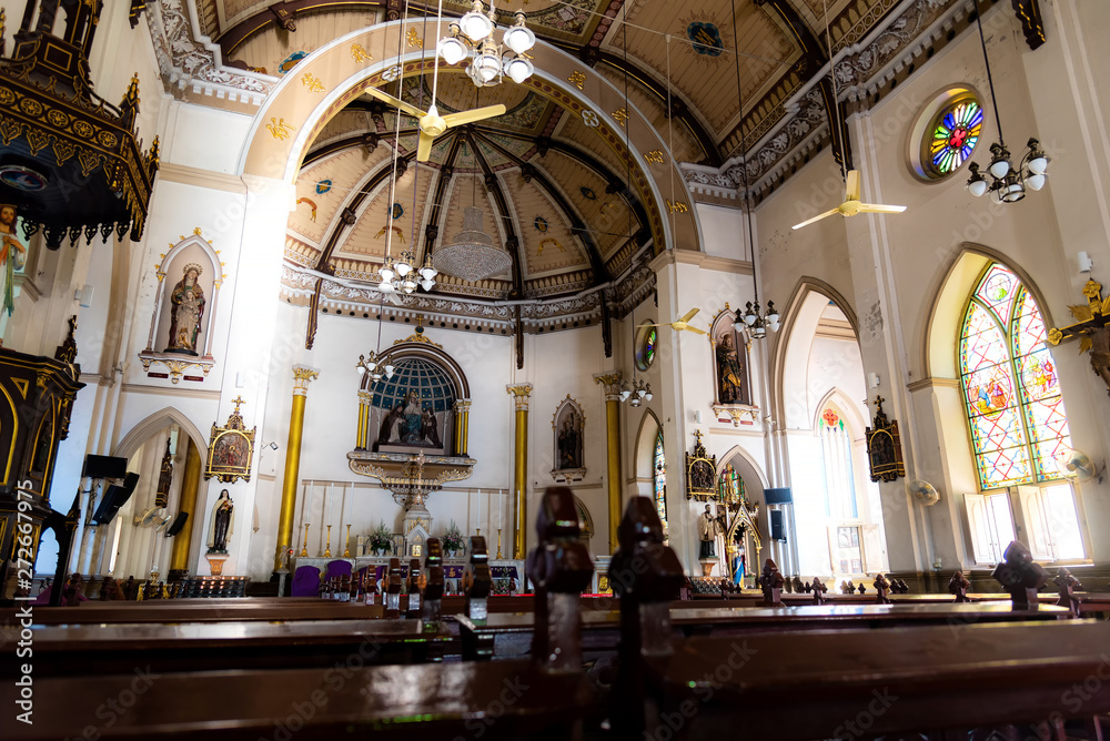 Inside Kalawar Church or Holy Rosary.