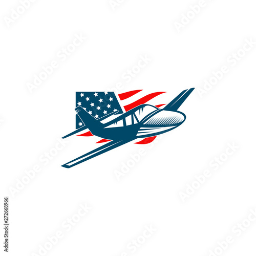 Aviation logo design vector template