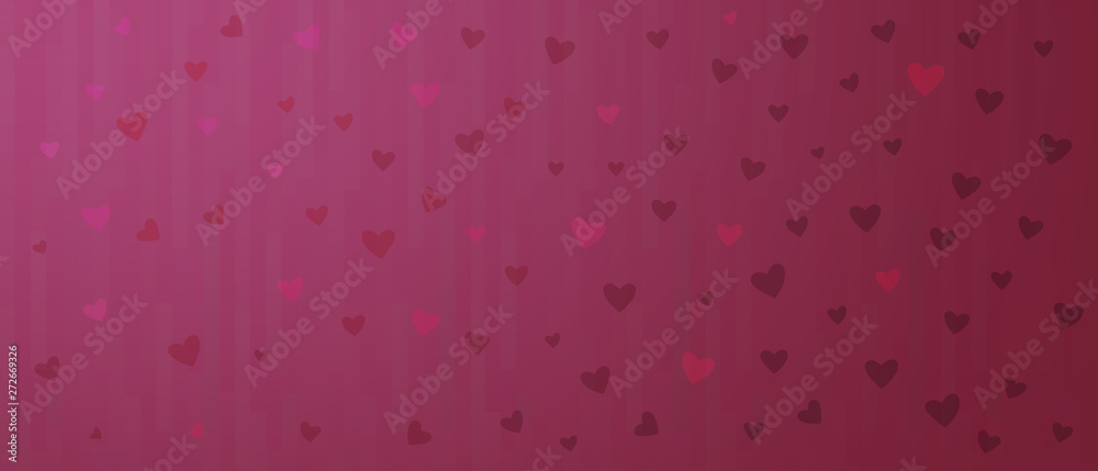Horizontal album red pink background with hearts. Horizontal album red pink background with hearts.