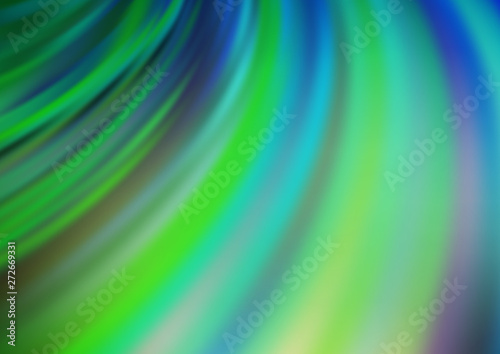 Light Blue, Green vector background with bubble shapes.