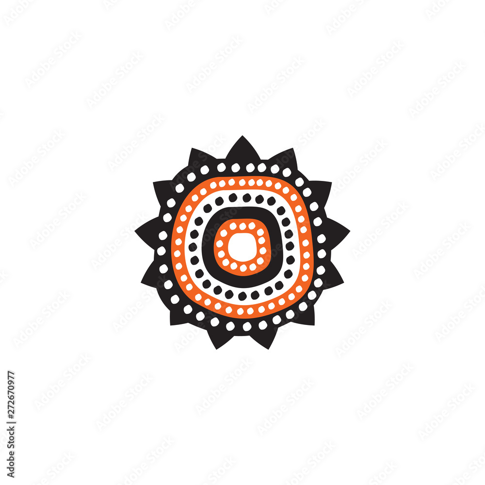 Aboriginal art icon logo design vector template Aboriginal art icon logo design vector template