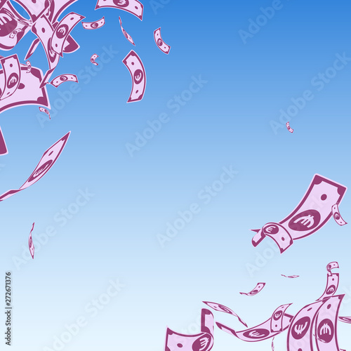 European Union Euro notes falling. Messy EUR bills