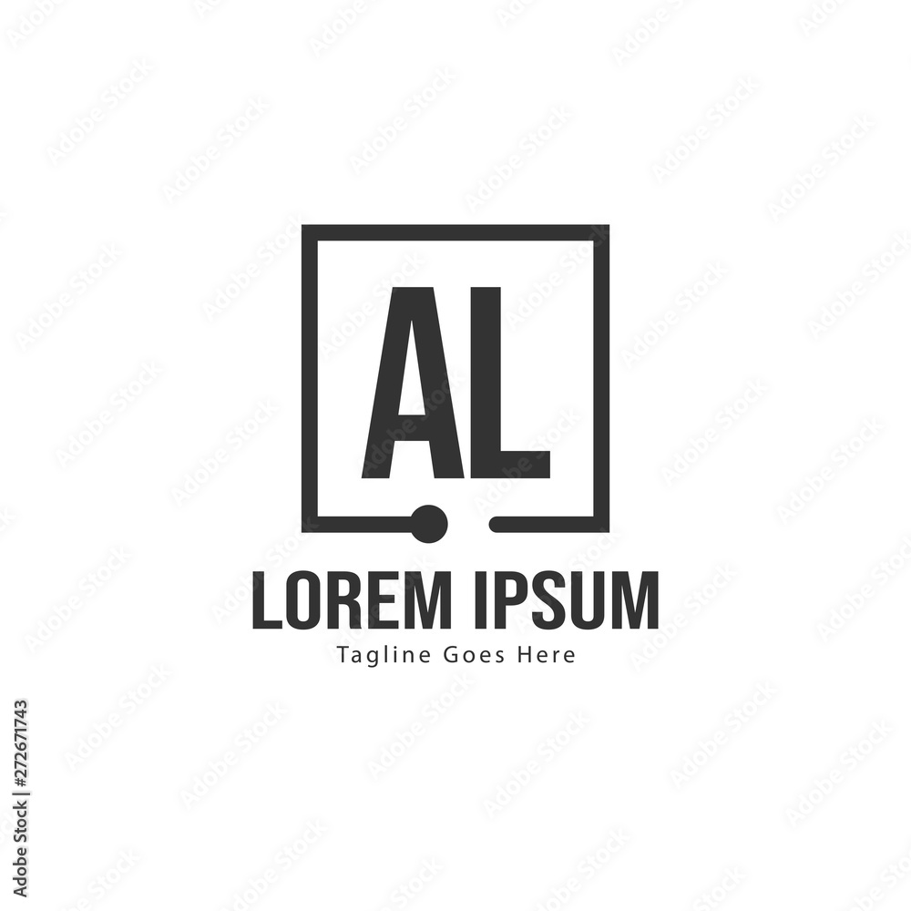 AL Letter Logo Design. Creative Modern AL Letters Icon Illustration AL Letter Logo Design. Creative Modern AL Letters Icon Illustration