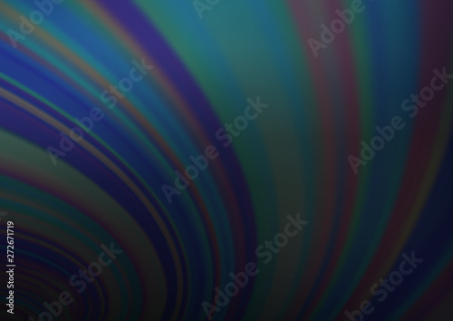 Dark BLUE vector blurred and colored template.