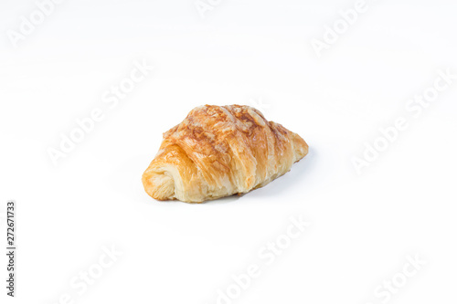 Croissant dessert bakery on white background