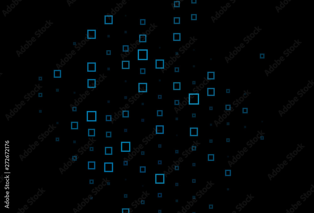 Dark BLUE vector pattern in square style. Dark BLUE vector pattern in square style.