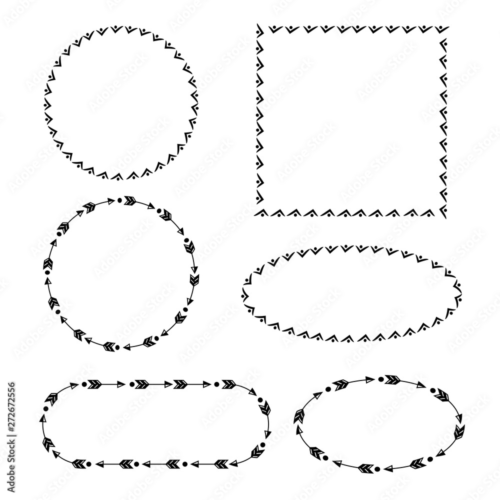hand drawn and doodle frames and labels for card decoration hand drawn and doodle frames and labels for card decoration