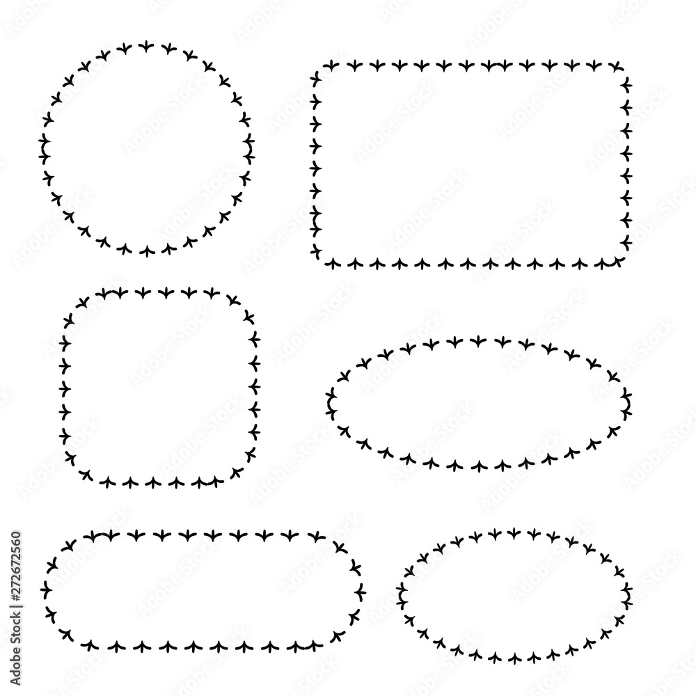 hand drawn and doodle frames and labels for card decoration hand drawn and doodle frames and labels for card decoration