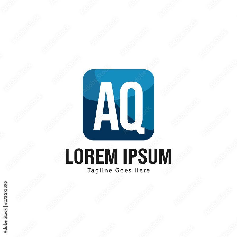 AQ Letter Logo Design. Creative Modern AQ Letters Icon Illustration AQ Letter Logo Design. Creative Modern AQ Letters Icon Illustration