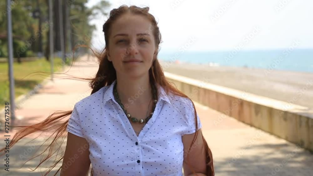 portrait lifestyle Caucasian women on the beach,the concept of a healthy lifestyle and recreation portrait lifestyle Caucasian women on the beach,the concept of a healthy lifestyle and recreation