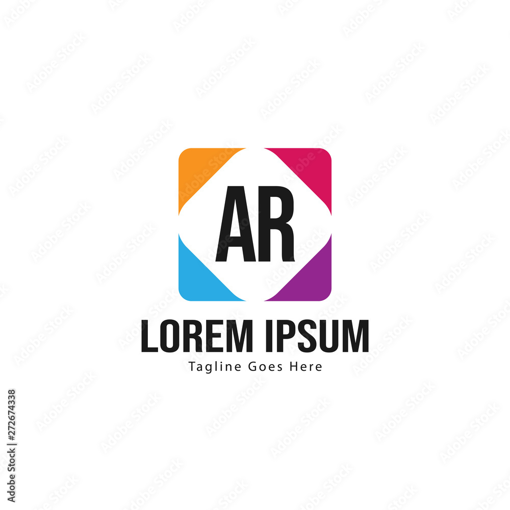 AR Letter Logo Design. Creative Modern AR Letters Icon Illustration AR Letter Logo Design. Creative Modern AR Letters Icon Illustration