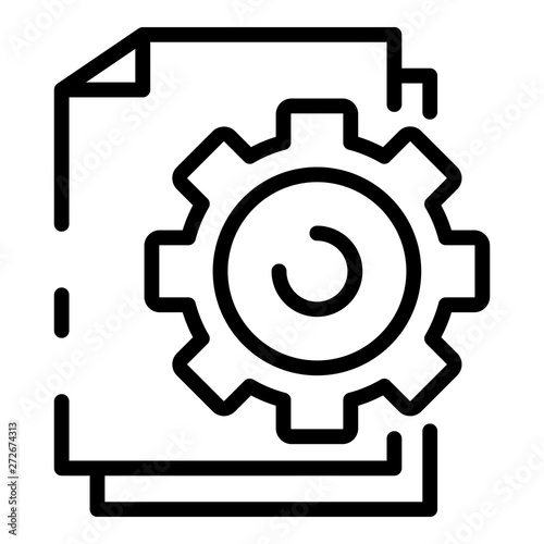 Fotografi File system configuration icon