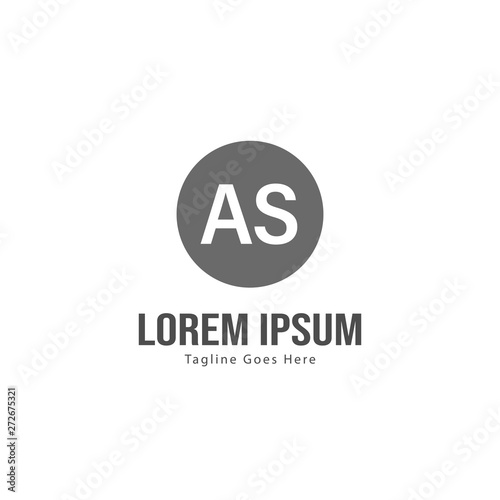 Free Download AS Letter Logo Design. Creative Modern AS Letters Icon Illustration - GFXLoad