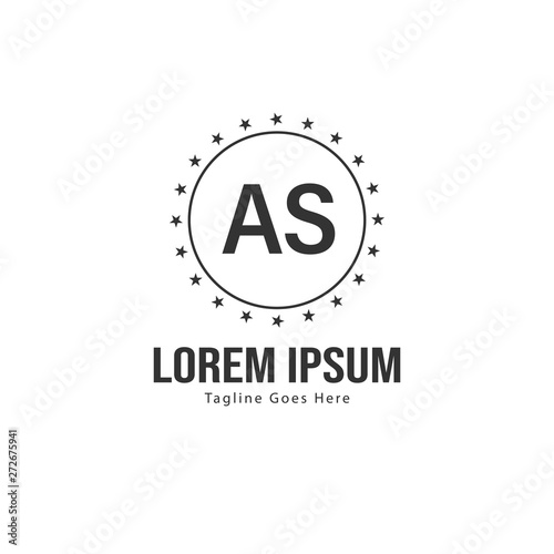 Free Download AS Letter Logo Design. Creative Modern AS Letters Icon Illustration - GFXLoad