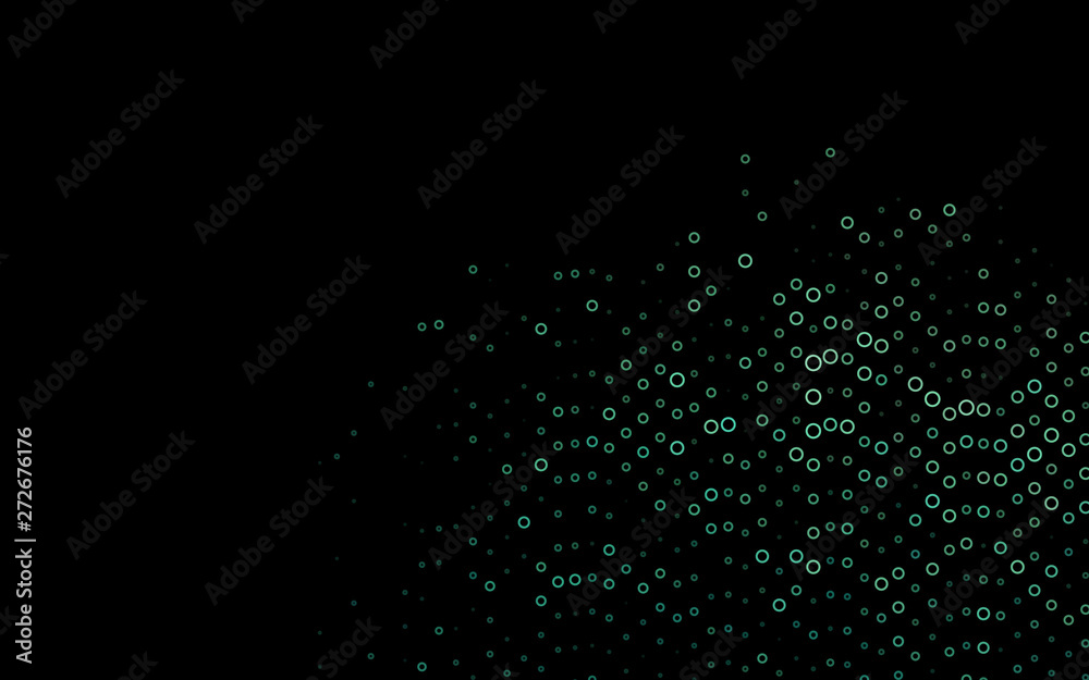 Light Green vector template with circles. Light Green vector template with circles.