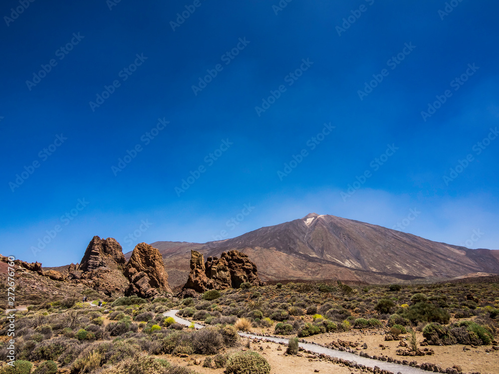 Beautiful landscape of Teide National Park in Tenerife Canary Islands Spain