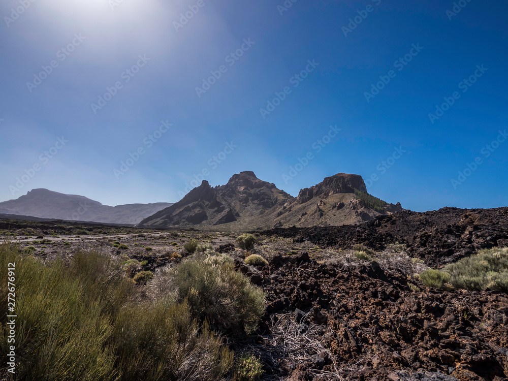 Beautiful landscape of Teide National Park in Tenerife Canary Islands Spain